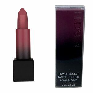 HUDABEAUTY Power Bullet Matte Lipstick Pool Party Full Sz 3g Rare! Authentic NIB